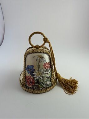 Vintage Victorian Antique Wind Up Reuge Musical Bell Ornament